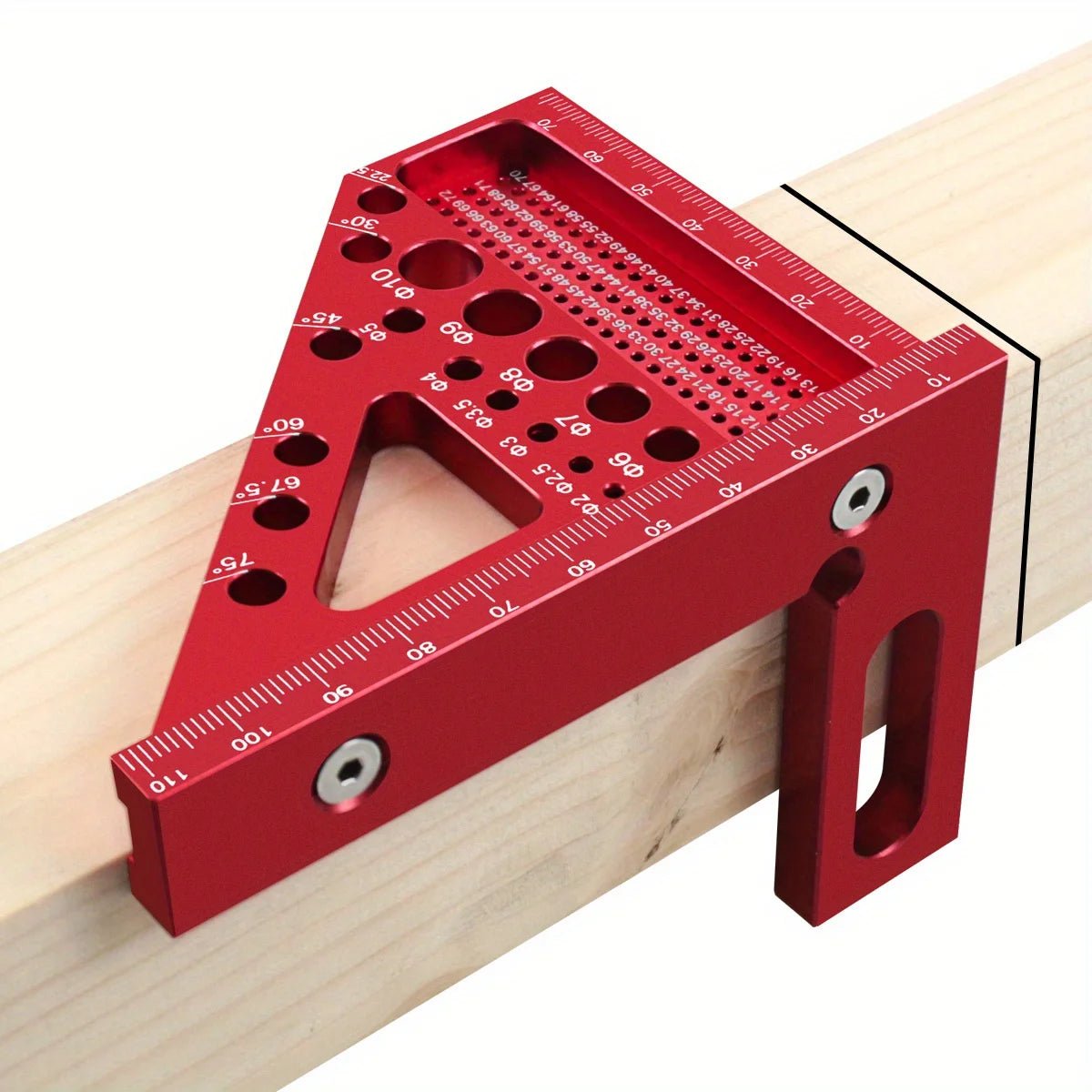 Woodworking Square Protractor – Aluminum Alloy Miter Triangle Ruler - ESTEEMSO.COM