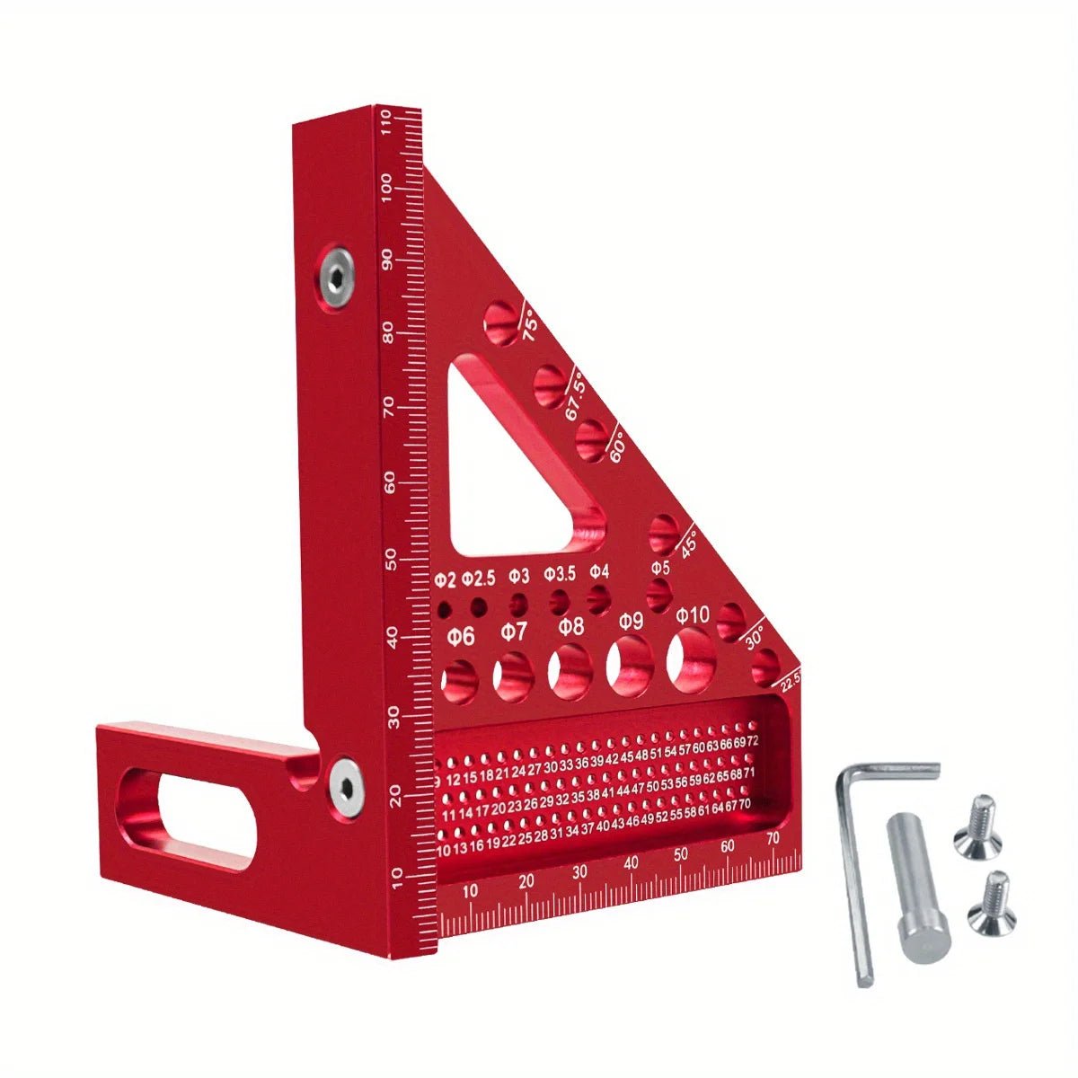 Woodworking Square Protractor – Aluminum Alloy Miter Triangle Ruler - ESTEEMSO.COM