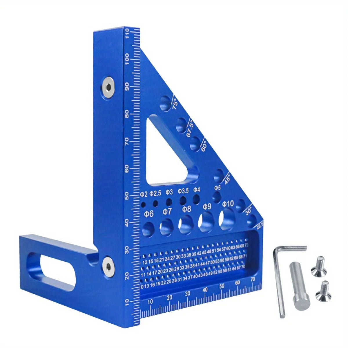 Woodworking Square Protractor – Aluminum Alloy Miter Triangle Ruler - ESTEEMSO.COM