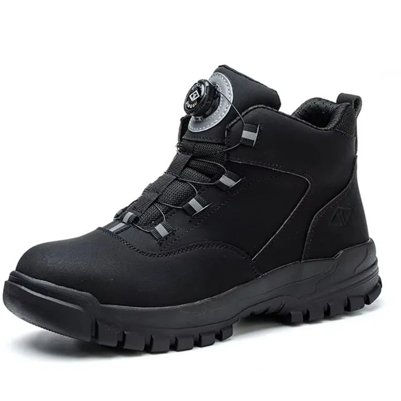 Work Boots Men Steel Toe Shoes Safety Boots Puncture - ESTEEMSO.COM